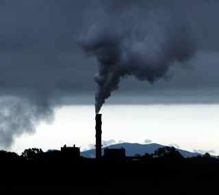 Factory Emitting Air Pollution