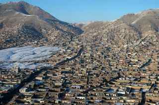 Kabul Afghanistan aerial view