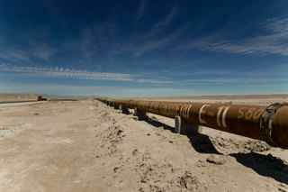 Pipeline through Atacama Desert