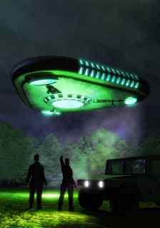UFO Encounter with Two Men and a Vehicle